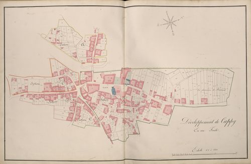Plan du cadastre napoléonien - Atlas cantonal - Cappy : A, B, C, D, et E développées