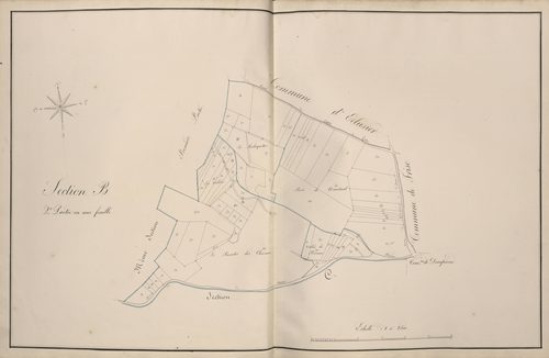 Plan du cadastre napoléonien - Atlas cantonal - Cappy : B2