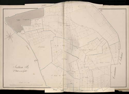 Plan du cadastre napoléonien - Atlas cantonal - Cappy : B1