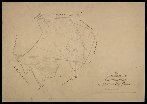 Plan du cadastre napoléonien - Cardonnette : B1