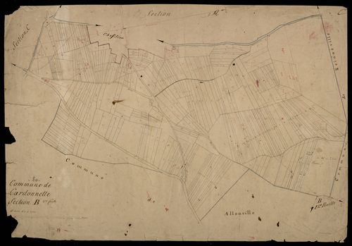 Plan du cadastre napoléonien - Cardonnette : B2