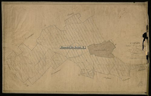 Plan du cadastre napoléonien - Carnoy : Bois Caffet (Le), B