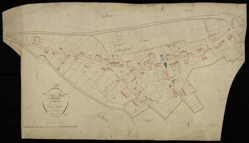 Plan du cadastre napoléonien - Carrepuis : Chef-lieu (le), B