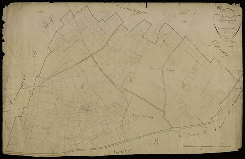 Plan du cadastre napoléonien - Carrepuis : Nord (Le), A