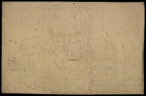 Plan du cadastre napoléonien - Caulieres : Chef-lieu (Le), A2