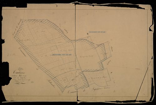 Plan du cadastre napoléonien - Caulieres : Chef-lieu (Le), A1