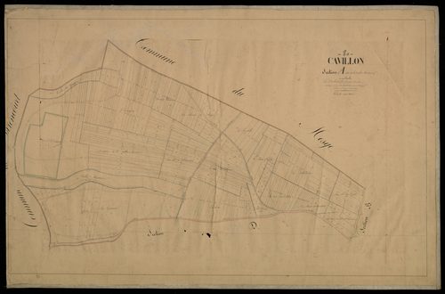 Plan du cadastre napoléonien - Cavillon : Vallée Madame (La), A