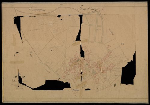 Plan du cadastre napoléonien - Cavillon (Cavillon) : Chef-lieu (Le), [B]