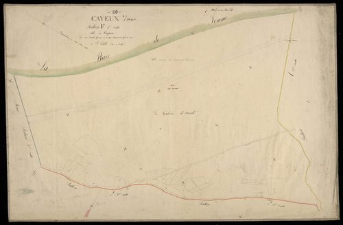 Plan du cadastre napoléonien - Cayeux-sur-Mer (Cayeux sur Mer) : Cayeux, F1