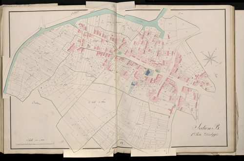 Plan du cadastre napoléonien - Atlas cantonal - Cerisy (Cerisy-Gailly) : B1 développée et E