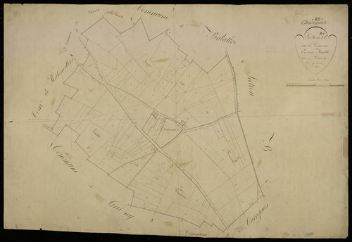 Plan du cadastre napoléonien - Champien : Vaucourt, A