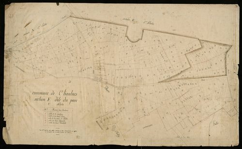 Plan du cadastre napoléonien - Chaulnes : Parc (Le), E2