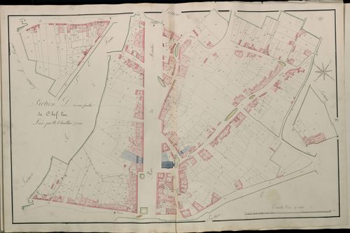 Plan du cadastre napoléonien - Atlas cantonal - Chaulnes : Chef Lieu (Le), D
