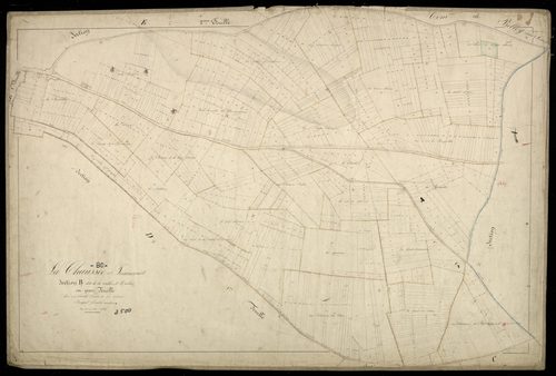 Plan du cadastre napoléonien - Chaussee-Tirancourt (La) : Vallée Saint Martin (La), B