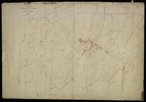 Plan du cadastre napoléonien - Chavatte (La) (La Chavatte) : A et B
