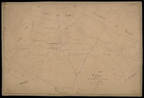 Plan du cadastre napoléonien - Chepy : Monchaux, A