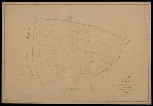 Plan du cadastre napoléonien - Chepy : Champ Paplere (Le), E