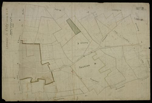 Plan du cadastre napoléonien - Chilly : C et D