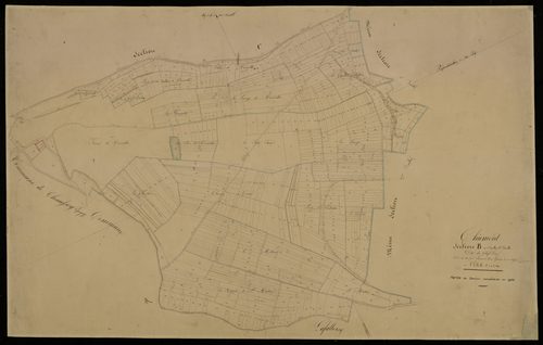 Plan du cadastre napoléonien - Chirmont : Chef-lieu (Le), B3