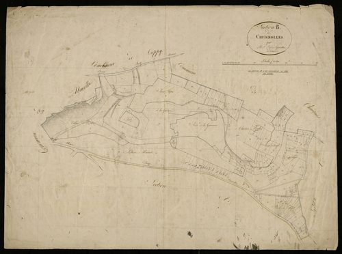 Plan du cadastre napoléonien - Chuignolles : B