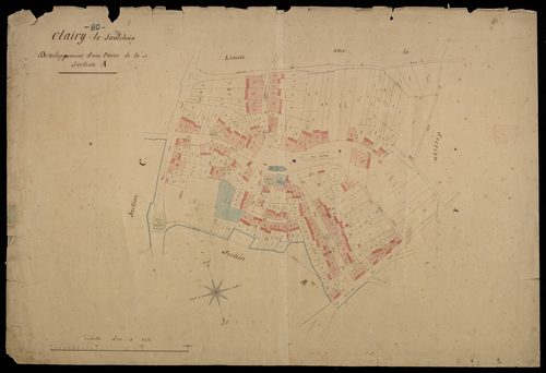 Plan du cadastre napoléonien - Clairy-Saulchoix (Clairy-le-Saulchoix) : A développée