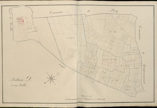 Plan du cadastre napoléonien - Atlas cantonal - Clairy-Saulchoix (Clairy) : D