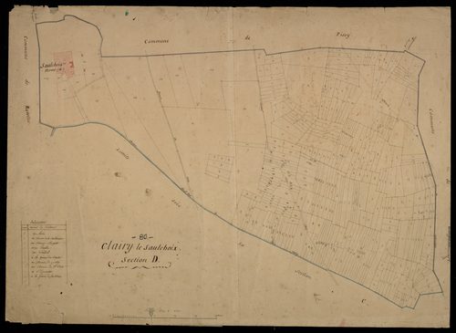 Plan du cadastre napoléonien - Clairy-Saulchoix (Clairy-le-Saulchoix) : D