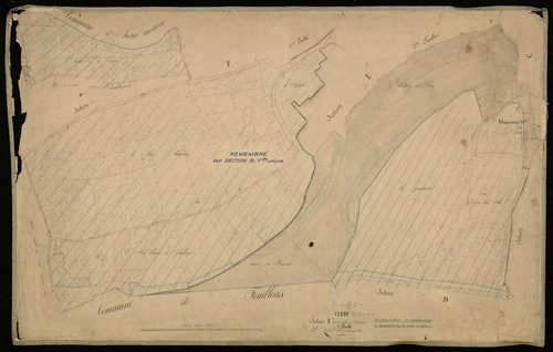 Plan du cadastre napoléonien - Clery-sur-Somme (Cléry) : Chef-lieu (Le) ; Omiécourt, E2