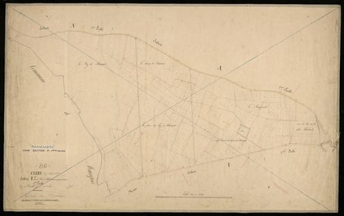 Plan du cadastre napoléonien - Clery-sur-Somme (Cléry) : Riez de Maurepas (Les) ; Puits à Marne (Le), F1