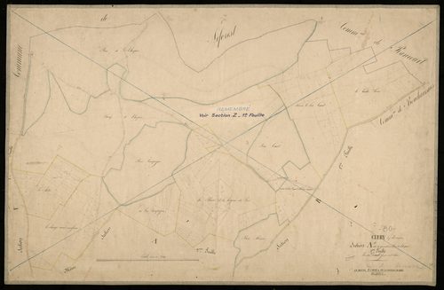Plan du cadastre napoléonien - Clery-sur-Somme (Cléry) : Quesnelet (Le) ; Bois de l'Hospice (Le), A1
