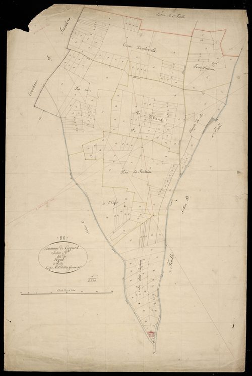 Plan du cadastre napoléonien - Cocquerelle : Nord (Le), A2