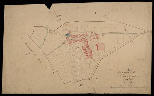 Plan du cadastre napoléonien - Coigneux : Chef-lieu (Le), A et B
