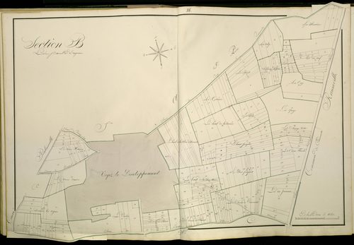 Plan du cadastre napoléonien - Atlas cantonal - Coisy : B