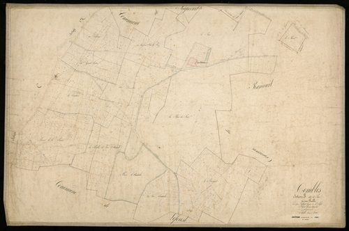 Plan du cadastre napoléonien - Combles : Priez (Le), B