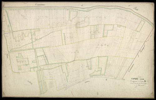 Plan du cadastre napoléonien - Conde-Folie (Condé- folie) : B développement