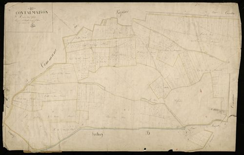 Plan du cadastre napoléonien - Contalmaison : Bois Défrichés (Les), A