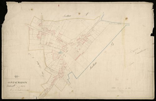 Plan du cadastre napoléonien - Contalmaison : Chef-lieu (Le), C2