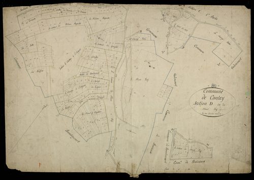 Plan du cadastre napoléonien - Contay : Mont Faÿ (Le), D