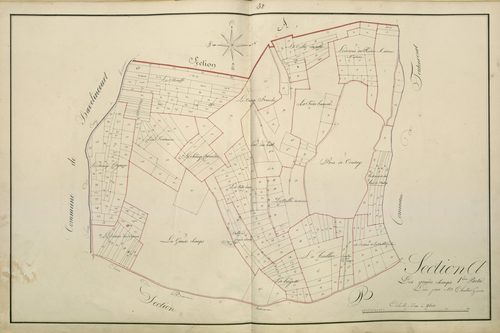 Plan du cadastre napoléonien - Atlas cantonal - Contay : Grands Champs (Les), A1