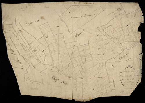 Plan du cadastre napoléonien - Conteville : A et B