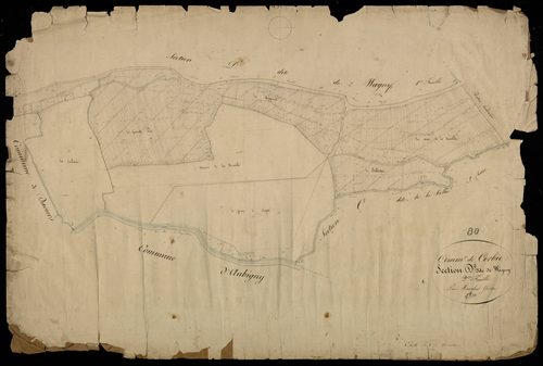 Plan du cadastre napoléonien - Corbie : Wagny, D2