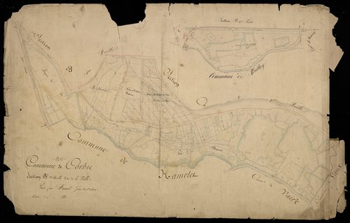 Plan du cadastre napoléonien - Corbie : Ville (La), B2