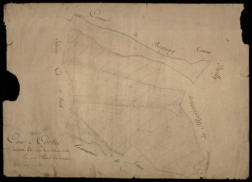 Plan du cadastre napoléonien - Corbie : Carrière Saint-Colette (La), A1