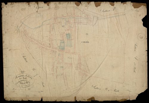 Plan du cadastre napoléonien - Corbie : Ville (La), B1