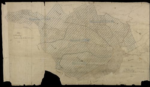 Plan du cadastre napoléonien - Cottenchy : A, B, C, D, E et F