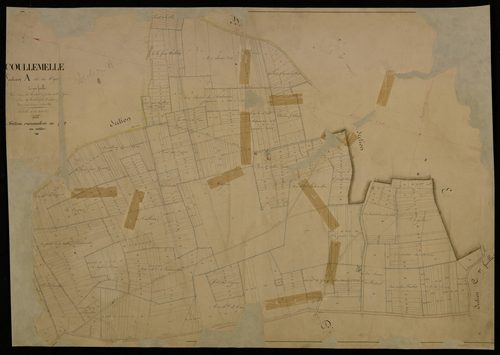 Plan du cadastre napoléonien - Coullemelle : Vignes (Les), A