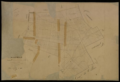 Plan du cadastre napoléonien - Coullemelle : Chemins de Montdidier et de Villers (Les), C1