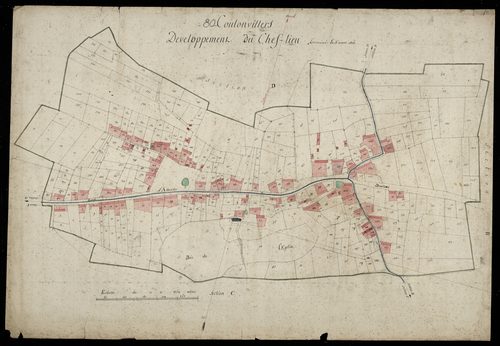 Plan du cadastre napoléonien - Coulonvillers : Chef-lieu (Le), développement