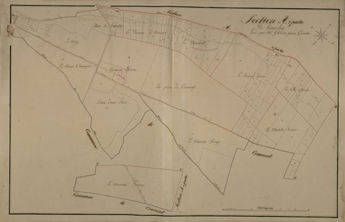 Plan du cadastre napoléonien - Coulonvillers : Hanchy, A2