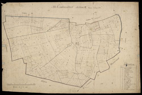 Plan du cadastre napoléonien - Coulonvillers : C